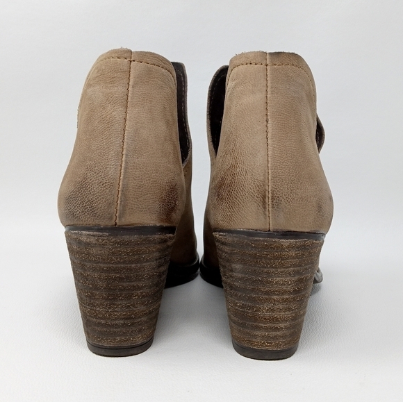 Steve Madden Adelphie Pointed Toe Cut Out Brown Ankle Boots, Women's Size 10 - Picture 9 of 13